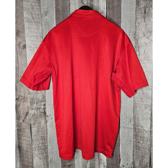 NIKE Sphere Dry RED Golf Short Sleeve Polo SHIRT gift Men's size XL - Picture 2 of 5